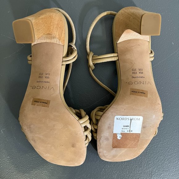 NWOT VINCE Quenelle Sandal‎ in Dune (7.5) - Picture 8 of 11